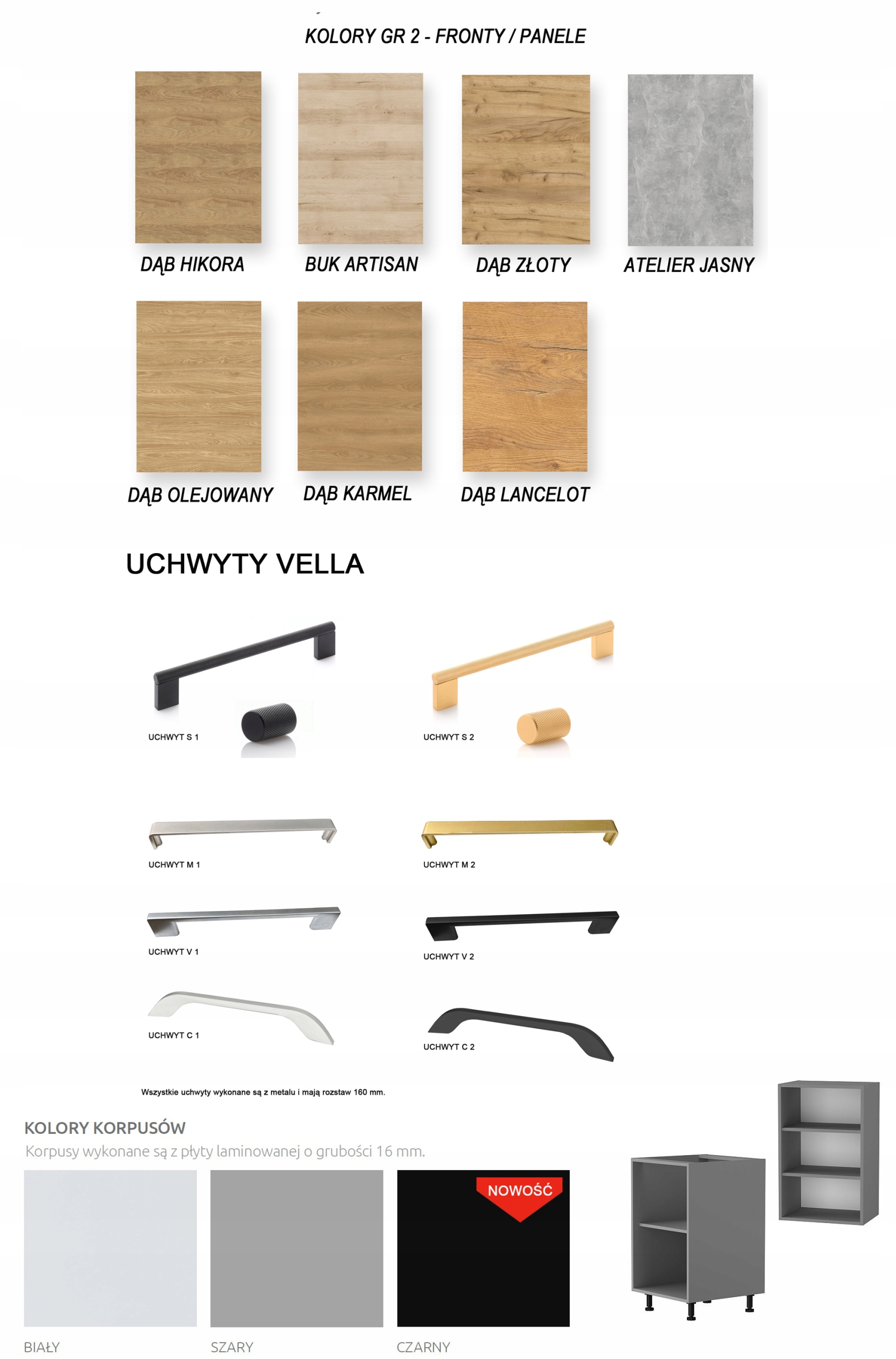 VELLA DS 8/1 Szafka z szufladą STAR 80 cm Marka Layman