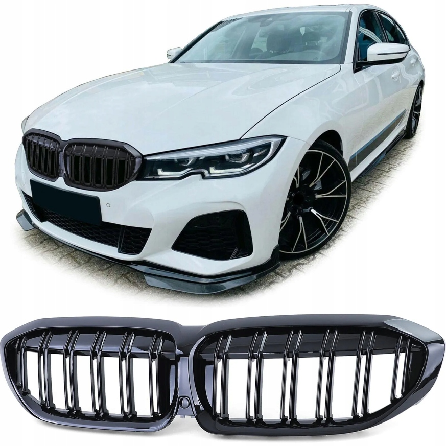Bmw G20 G21 2019-2022 Pre LCI Predná Mriežka Nárazníka predný nárazník atrapa Čierny lesk Ala M3
