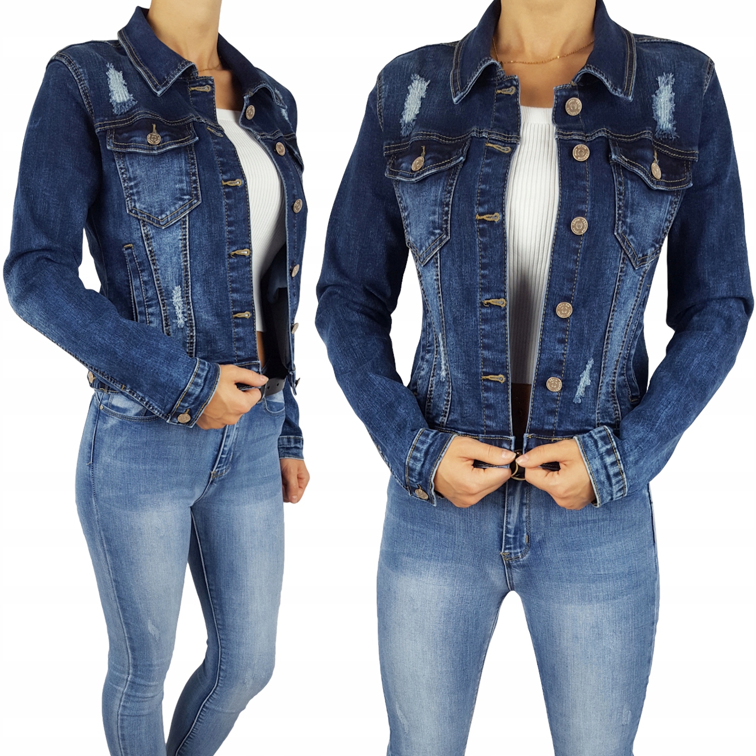 #katana Džínová Dámská Džínová bunda pro mládež