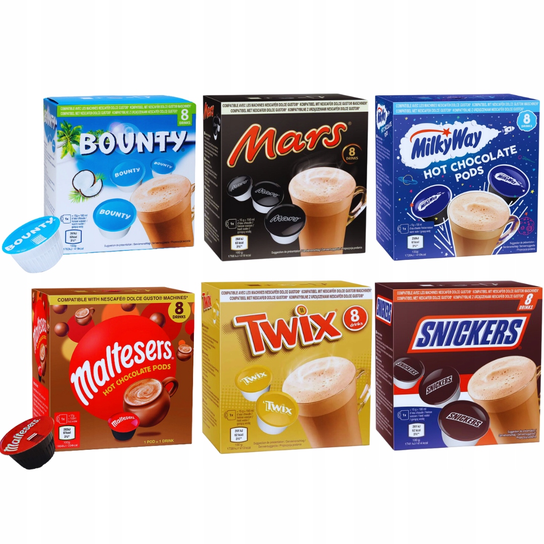 Kapsułki do Dolce Gusto ZESTAW DUŻY 48szt