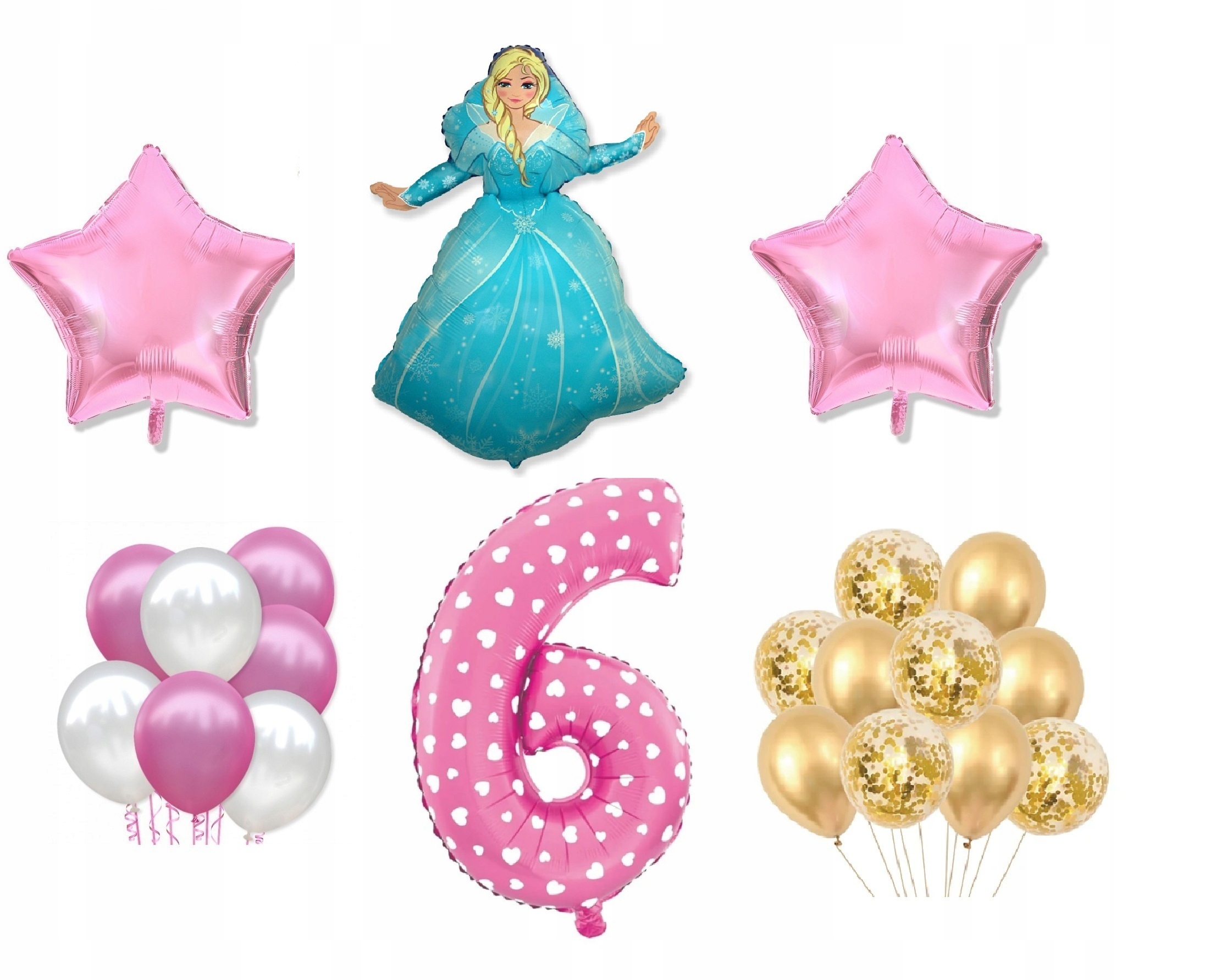 

Mini Zestaw Kraina Lodu Frozen 6 Urodziny Balony