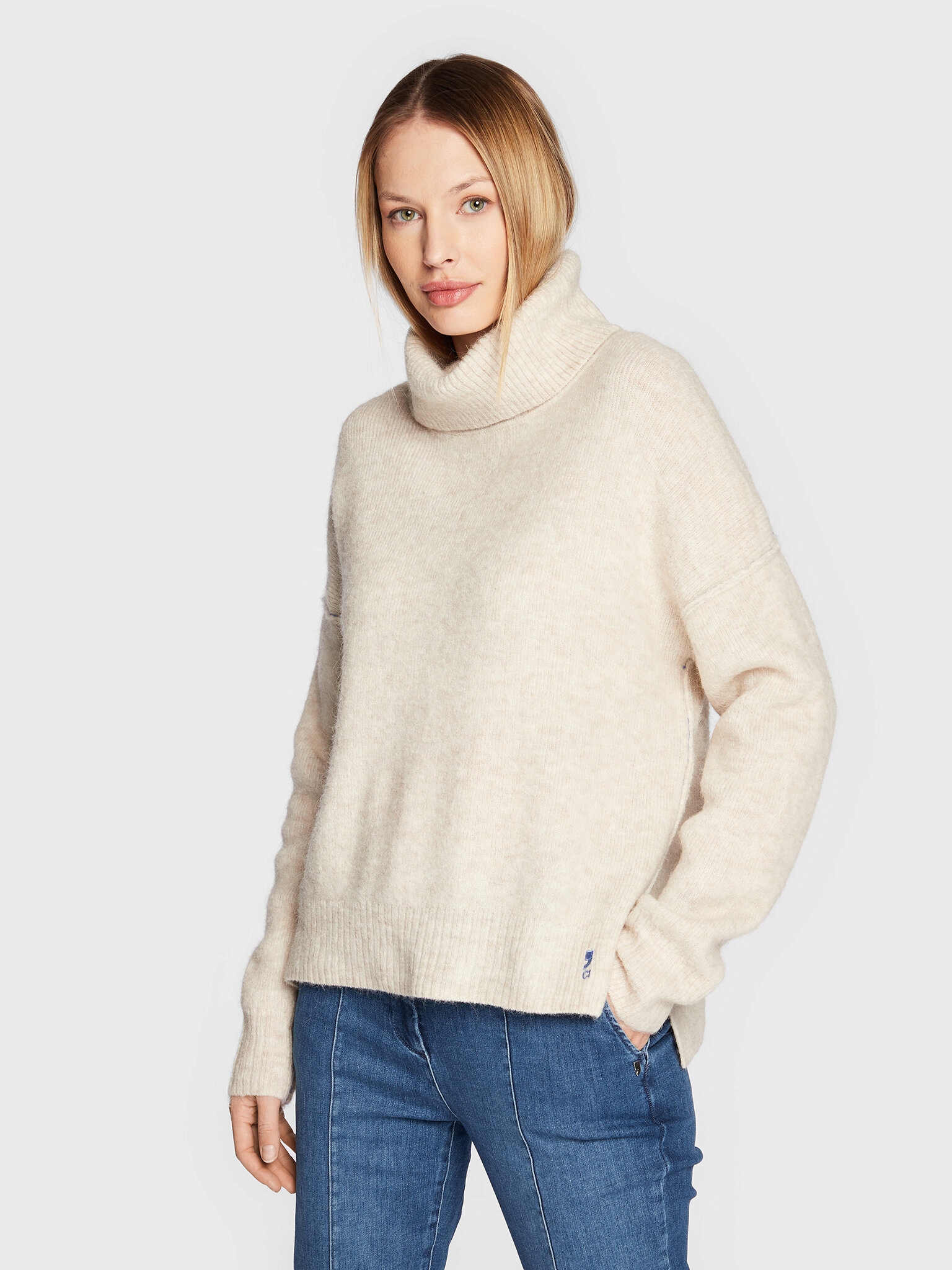 Comma Golf 2121478 Beżowy Relaxed Fit
