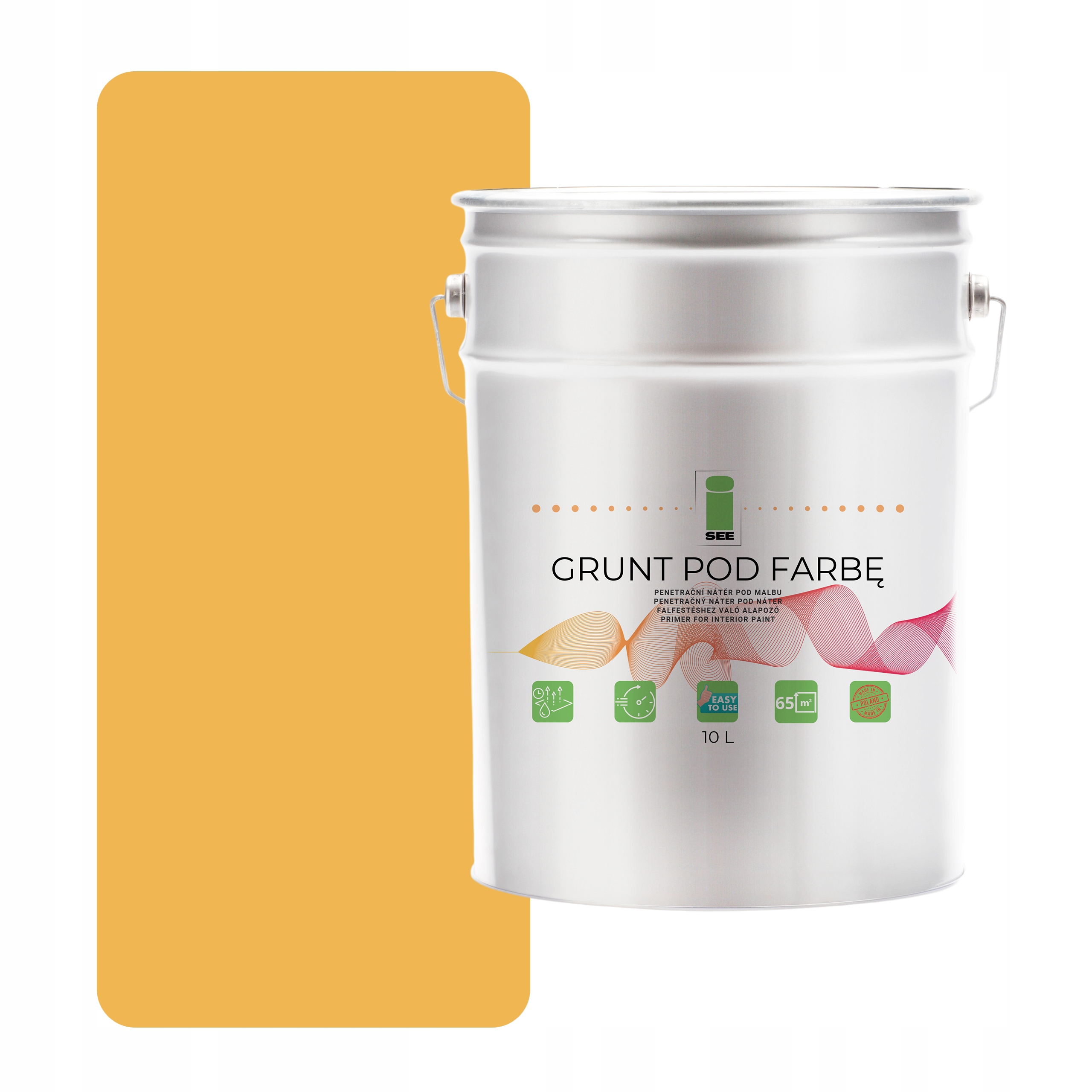 Podklad Pod Silikonovou Fasádní Barvu Žlutý Meruňkový Odstín Žlutý 10 L
