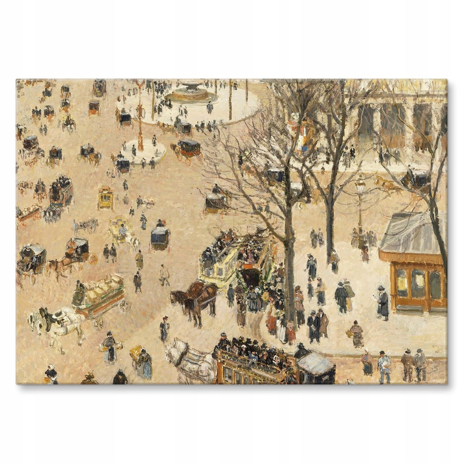 Plakát kovový Place Theatre Pissarro Szyld Plech 42 x 59,4 cm Dárek