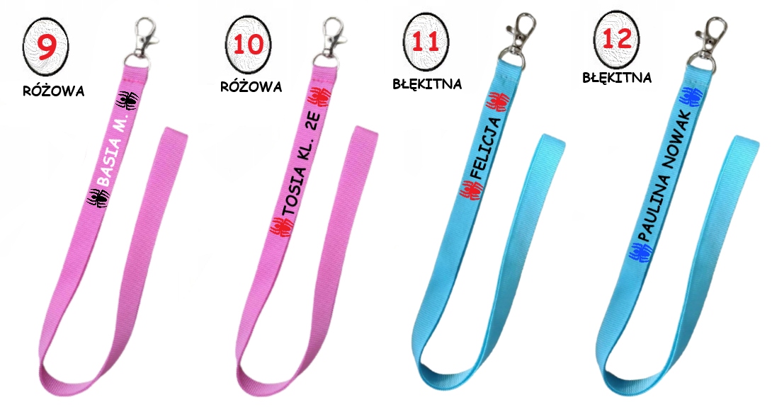 Smycz PERSONALIZOWANA na klucze Producent inny