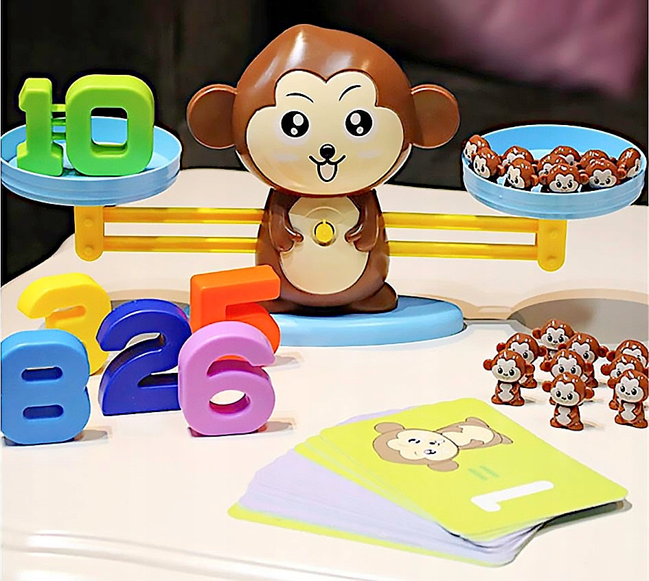 NAUKA LICZENIA Gra Edukacyjna Waga Szalkowa Małpka Bohater / Bajka brak