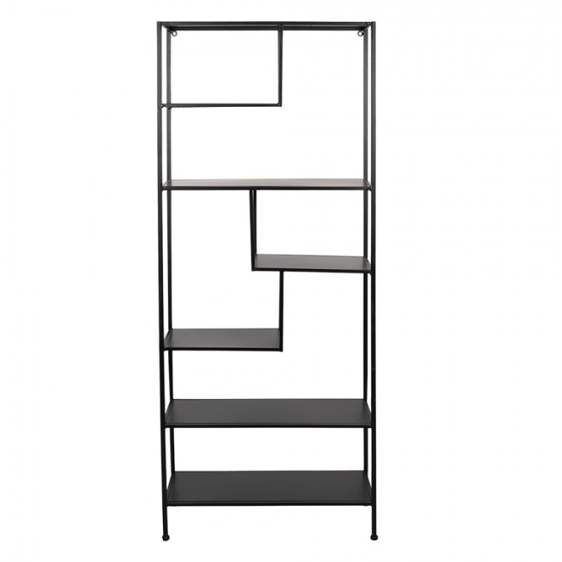 Nástenný stojan čierny 60x23x144 cm