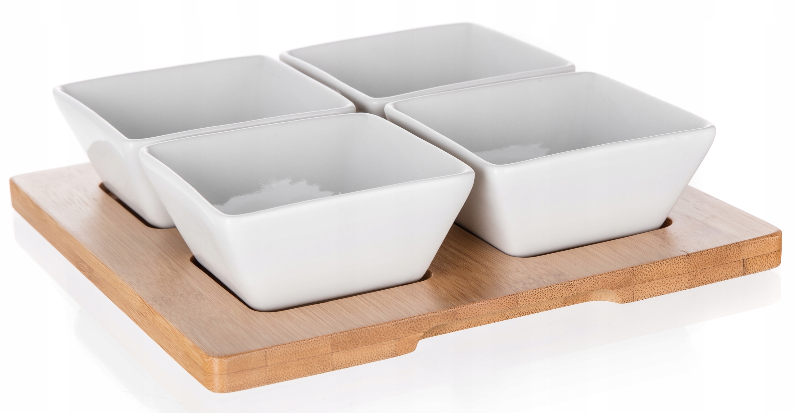 

Zestaw salaterek Brillante bambus 20x20cm 4 szt.