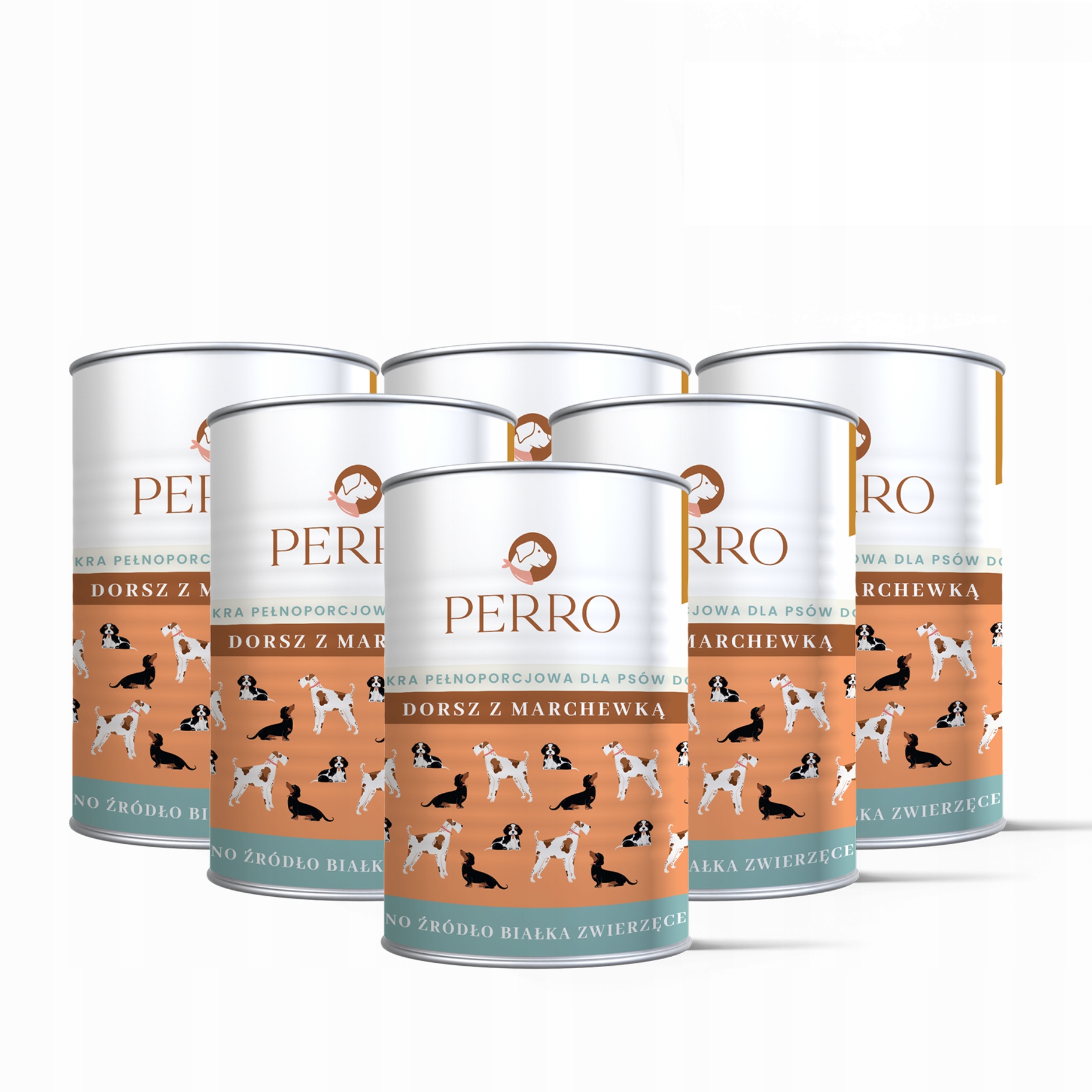 Levně Perro Monoproteinové Krmivo Vlhká příčesek s mrkví pro psa 6x400 g