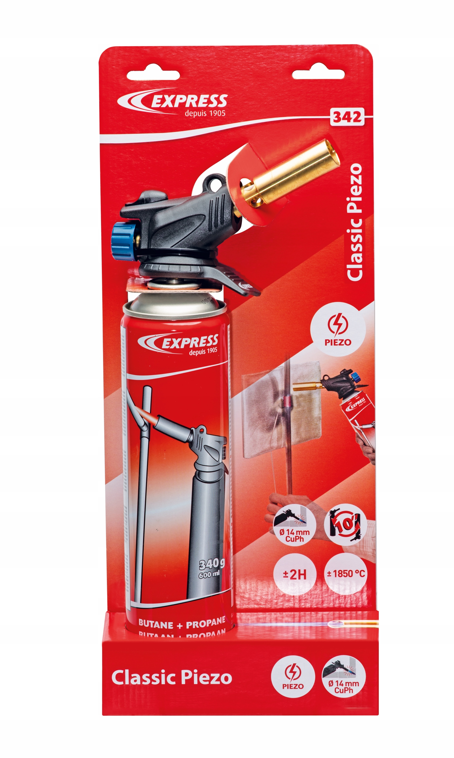 Pájecí lampa s zásobníkem plynu Express 342