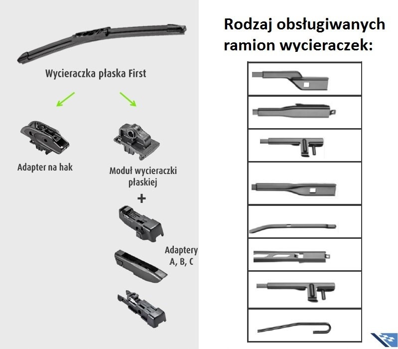 Wycieraczki przód Valeo first VOLVO S40 II 2 Producent Valeo