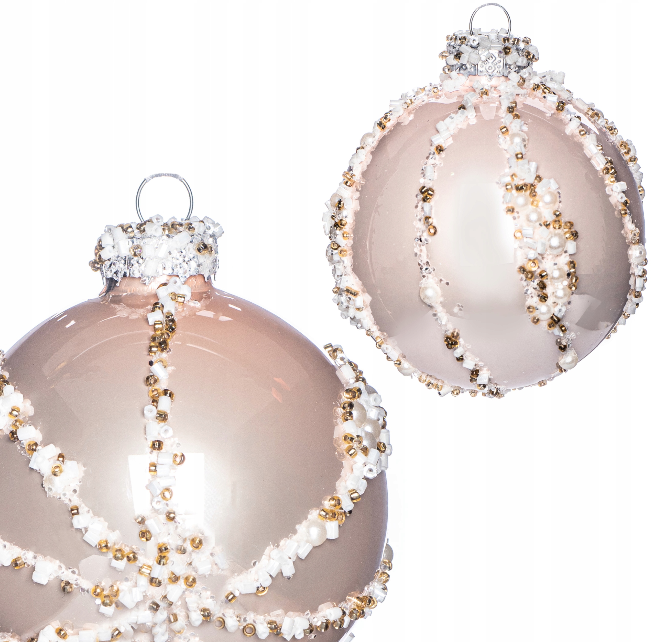 

Bombki Choinkowe szklane Ręcznie Malowane 8cm 6szt