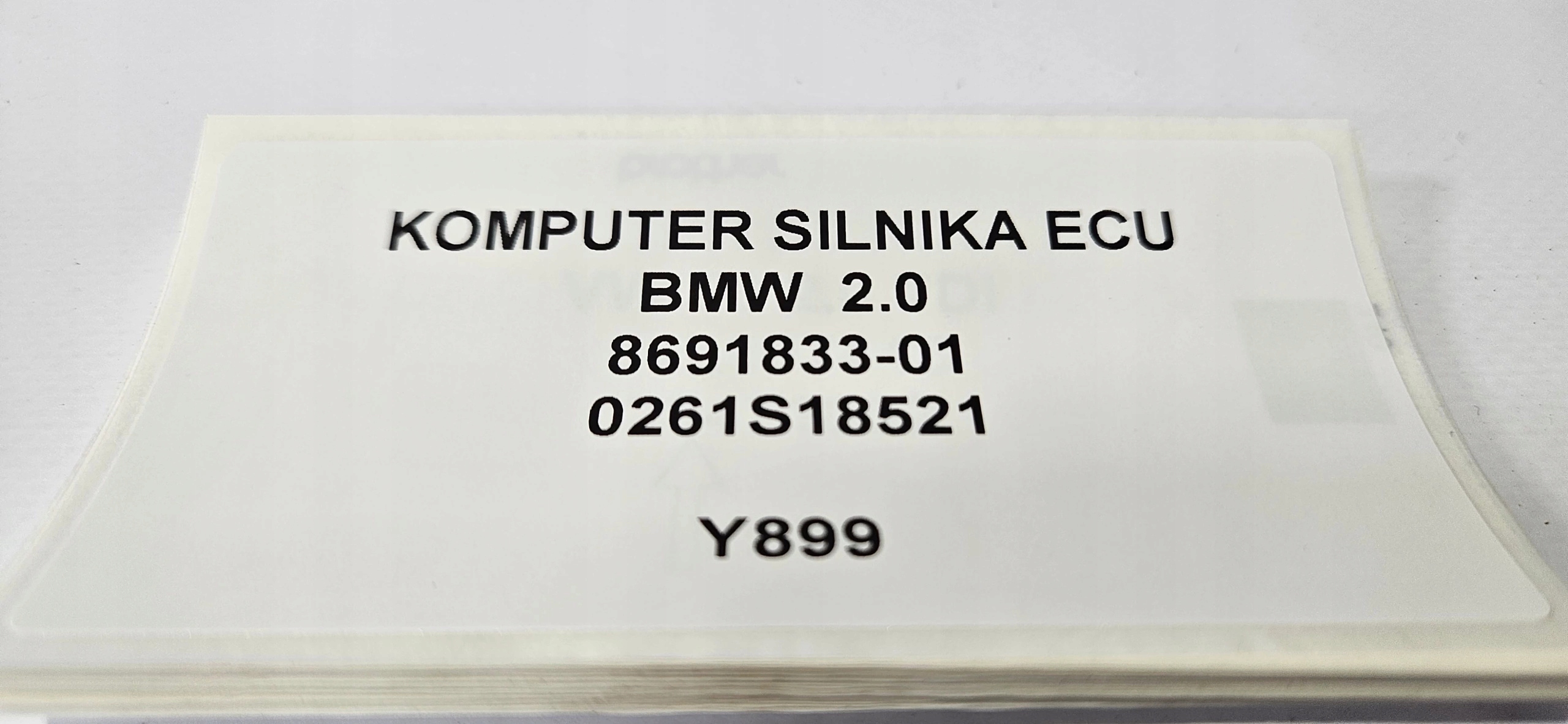 computer Motore ECU BMW 2.0 8691833-01 0261S18521