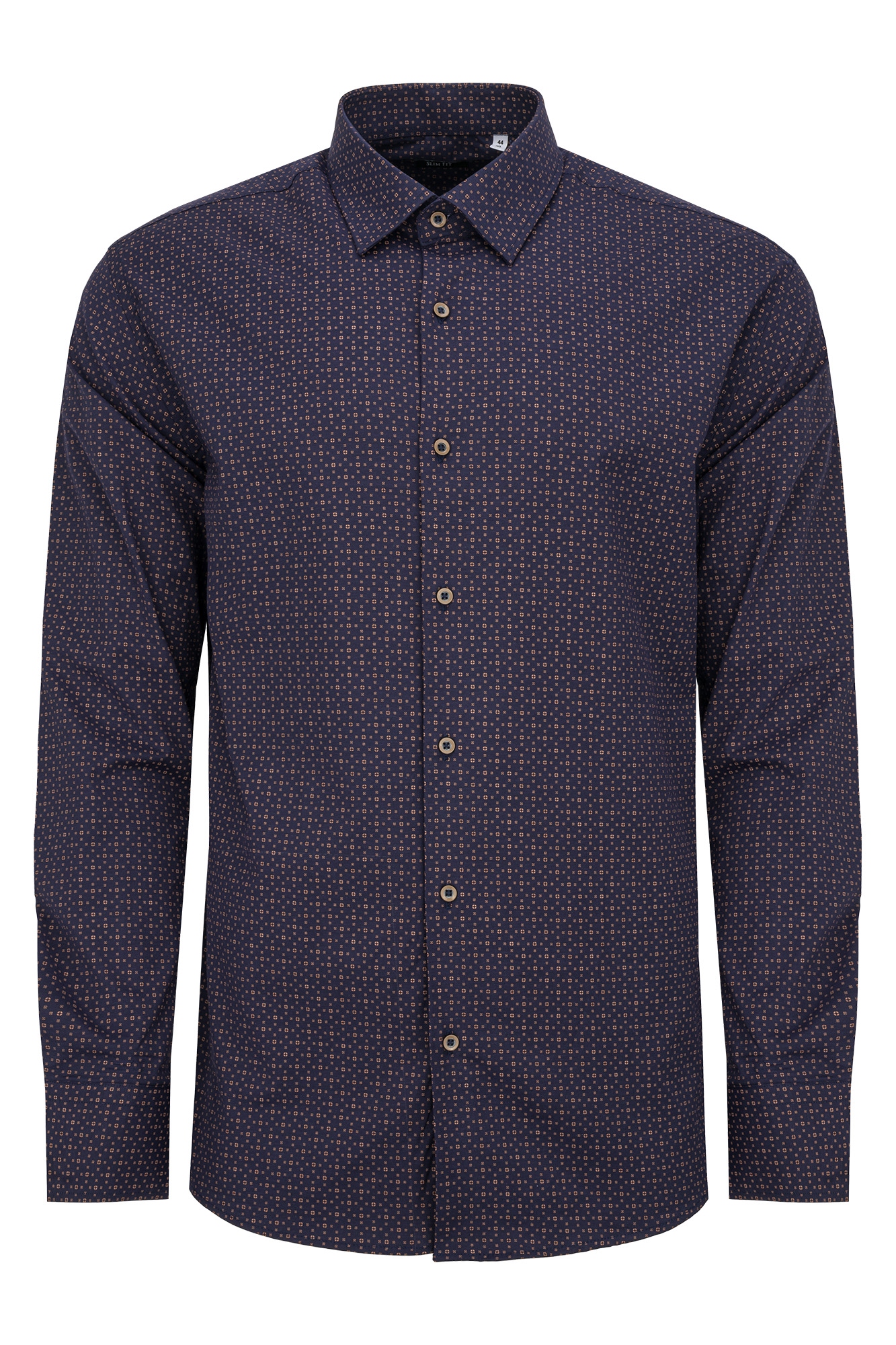 Modrá pánská košile Slim Fit k elegantním kalhotám Casual 3XL