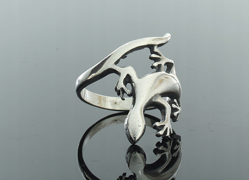 Srebrny pierścionek - salamandra P41 Rozmiar/Średnica wew. (mm) na wymiar
