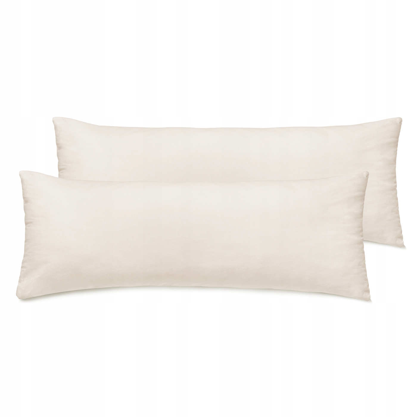 

Komplet poszewek 2szt gładkie ozdobne Beż 40x145cm
