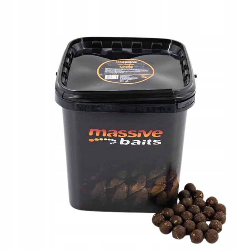 Massive Baits Kulki zanętowe w wiaderku Eco Boilies Krab 18mm 3kg