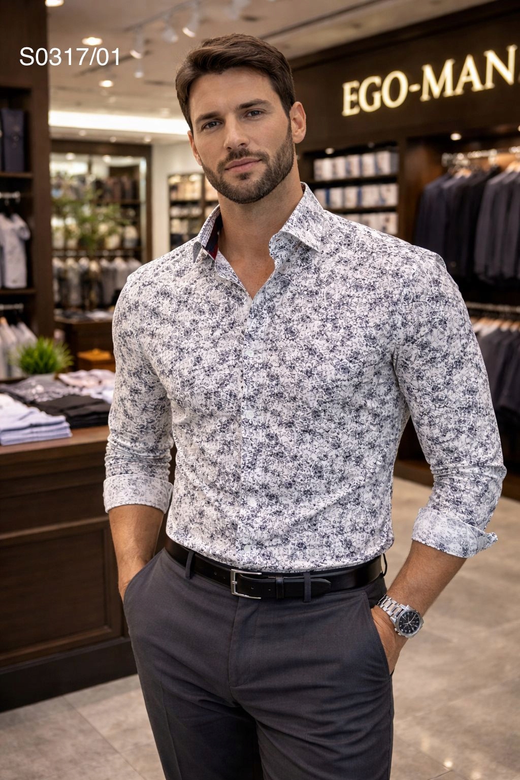 Ego Man košile pánská S0317-01 L