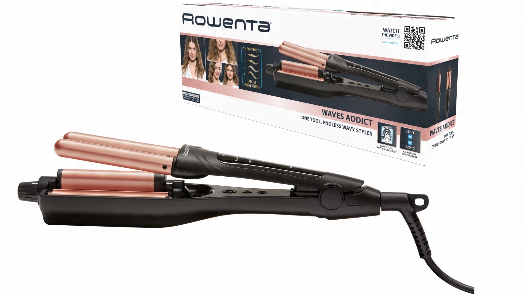 

Rowenta Lokówka Falownica Ceramiczna CF4710 4w1