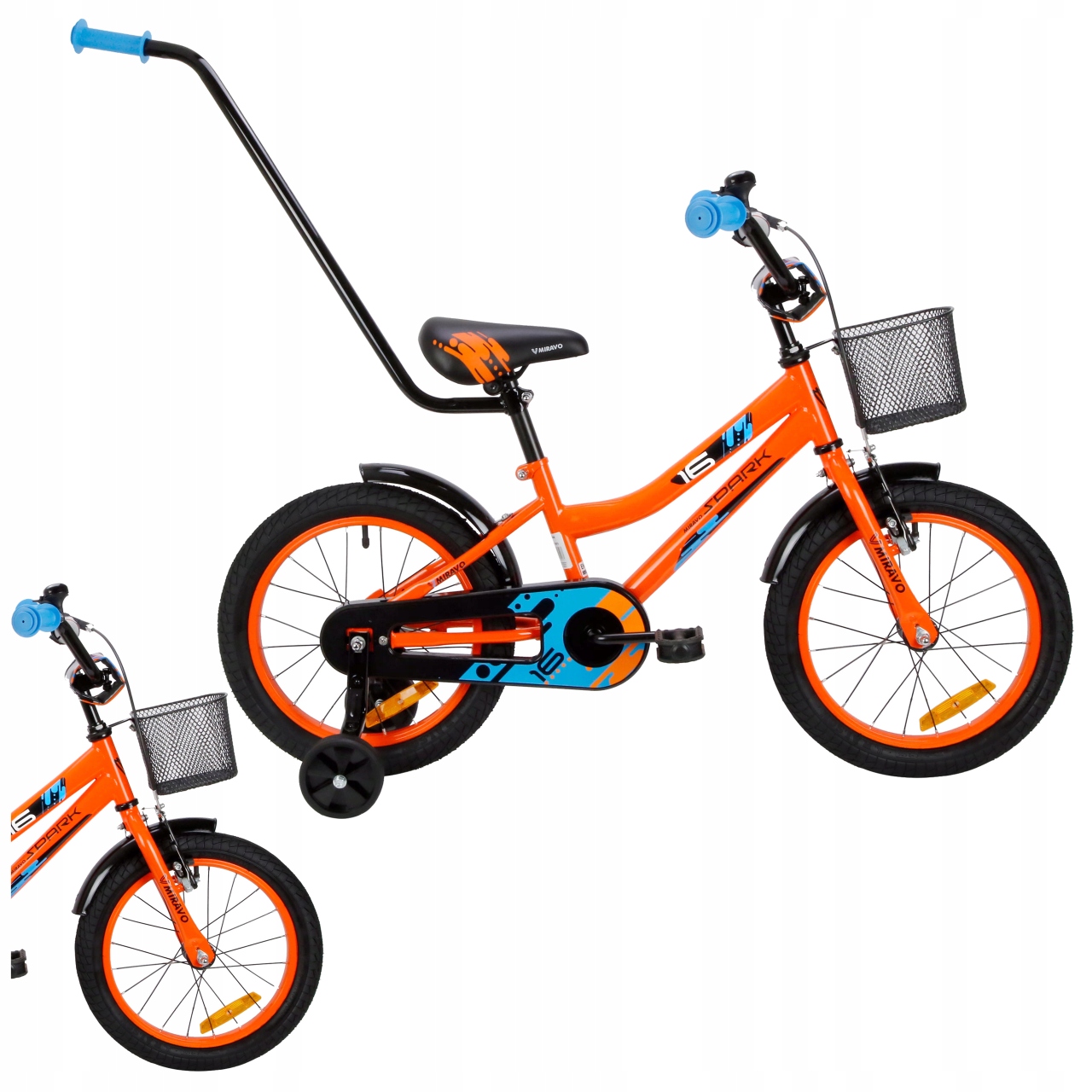 Rowerek Dziecięcy 16 Cali Rower Dziecięcy Koszyk I Prowadnik