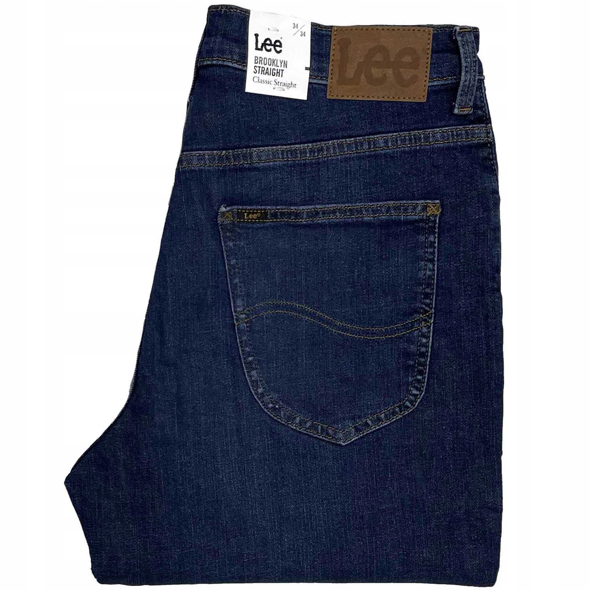 Lee Brooklyn Straight Stoney pánské džíny rovné regular W34 L34