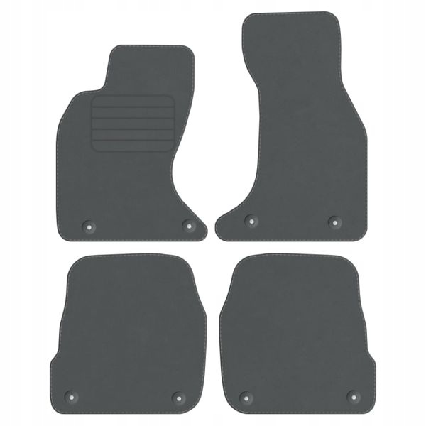 Audi RS6 02-04 velurové koberce Comfort Šedé