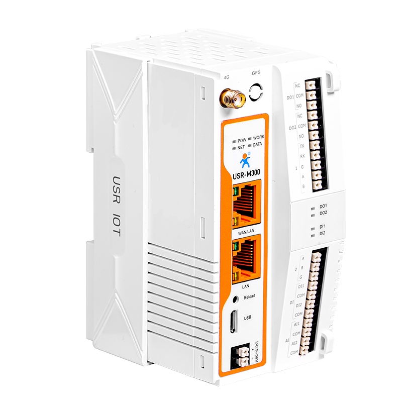 USR-M300-GL (Ethernet Lte Cat4) zdalna bramka I/o Edge Gateway IoT
