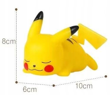 PIKACHU POKEMON LAMPKA NOCNA LED PIĘKNA DLA DZIECKA PREZENT Kolor dominujący żółcie