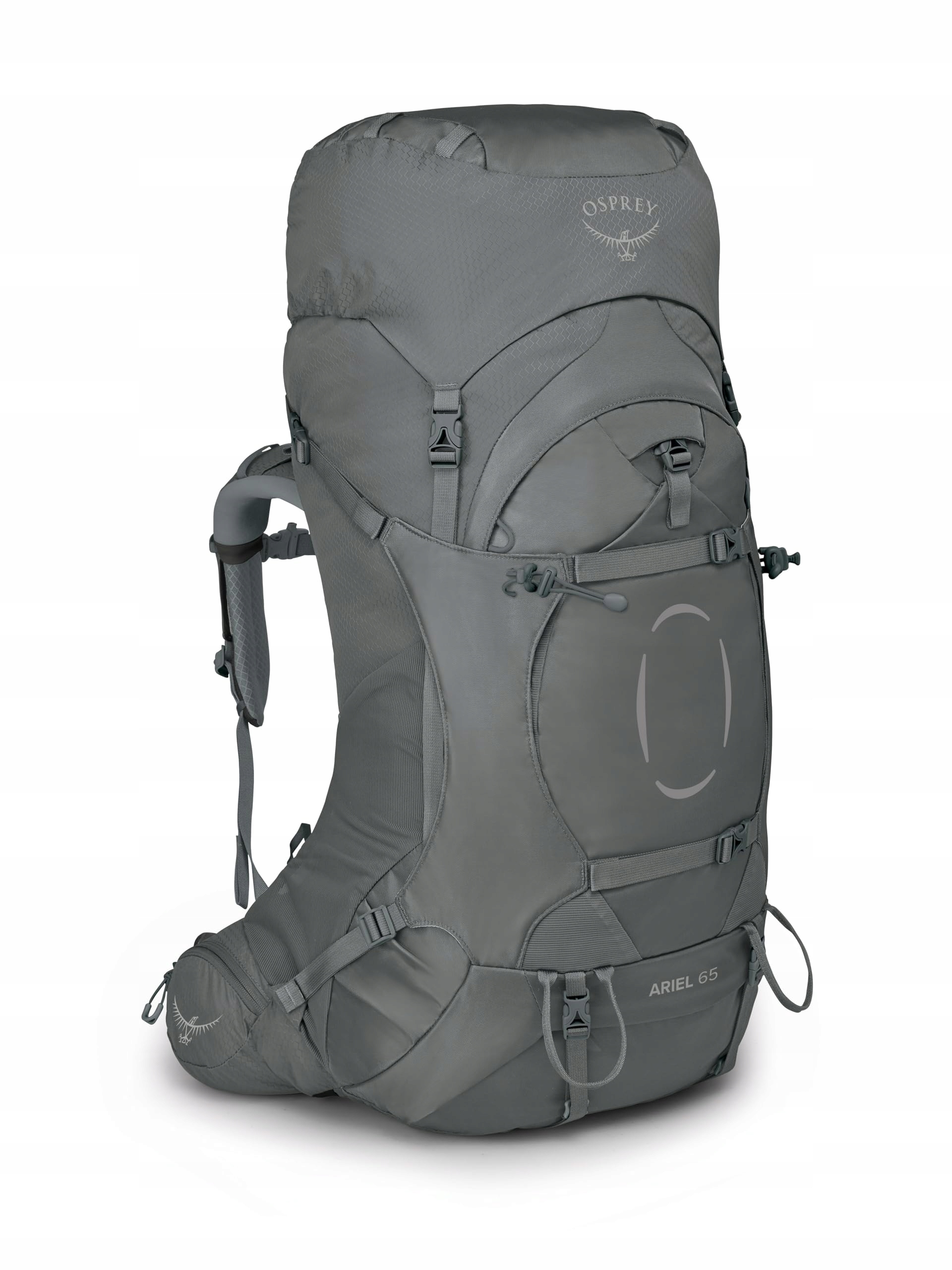 Osprey Ariel 65 Medium Gray Wxs/s damski plecak turystyczny 65L
