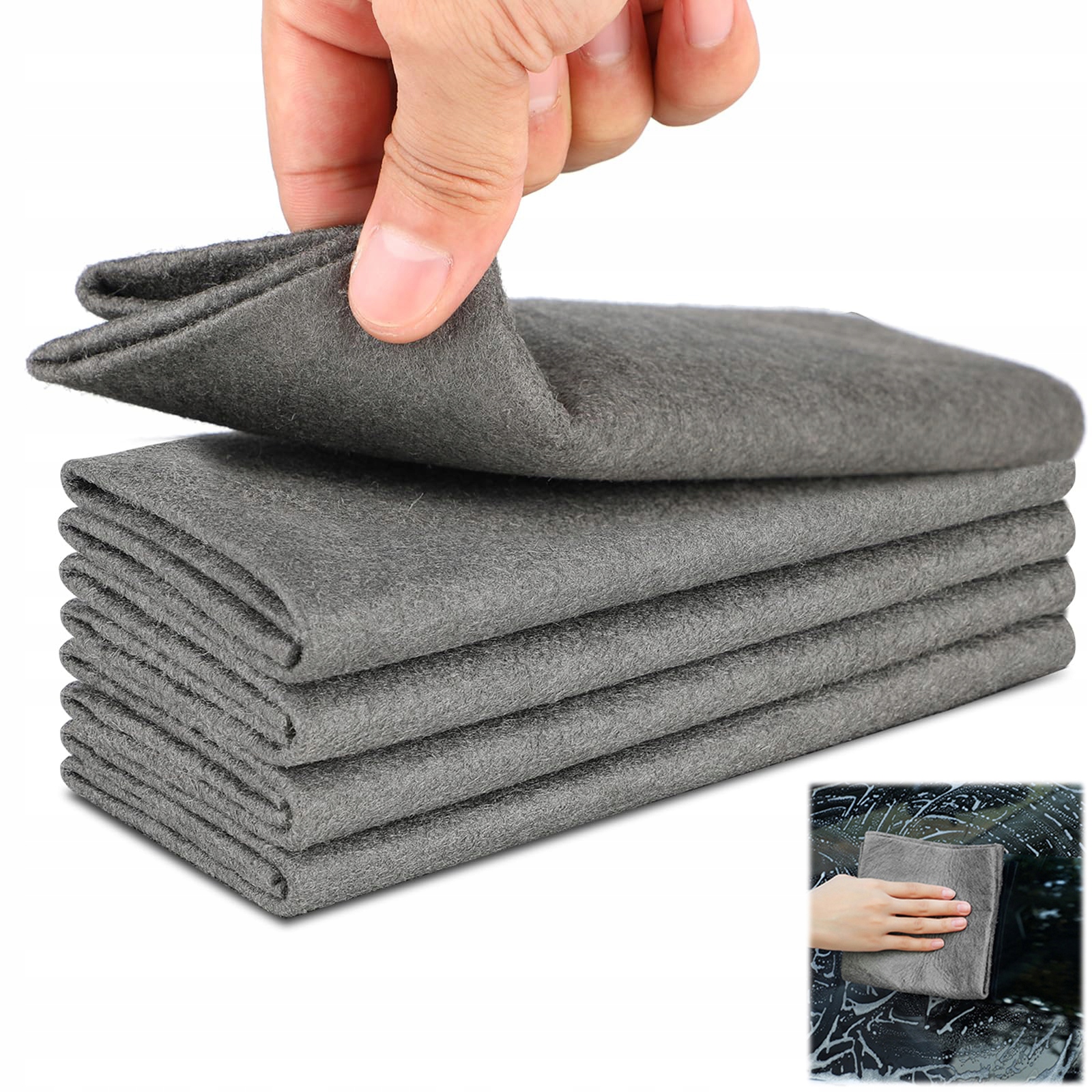 Levně Magická Utěrka Na Úklid Z Mikrovlákna 5X Savá Zahuštěná 30X40 CM