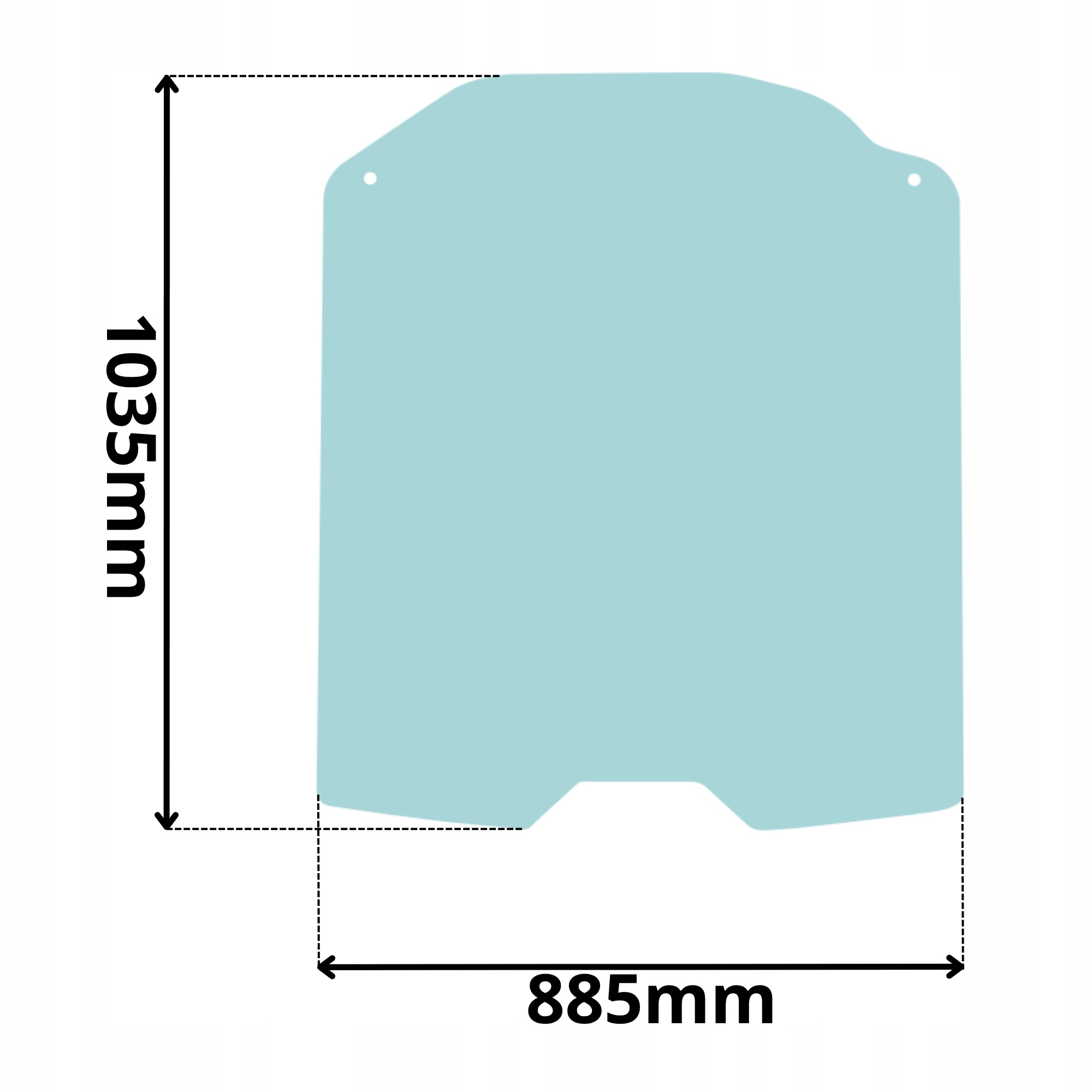 Ветровое стекло Linde H14 H16 H20 серия 391 (0049)