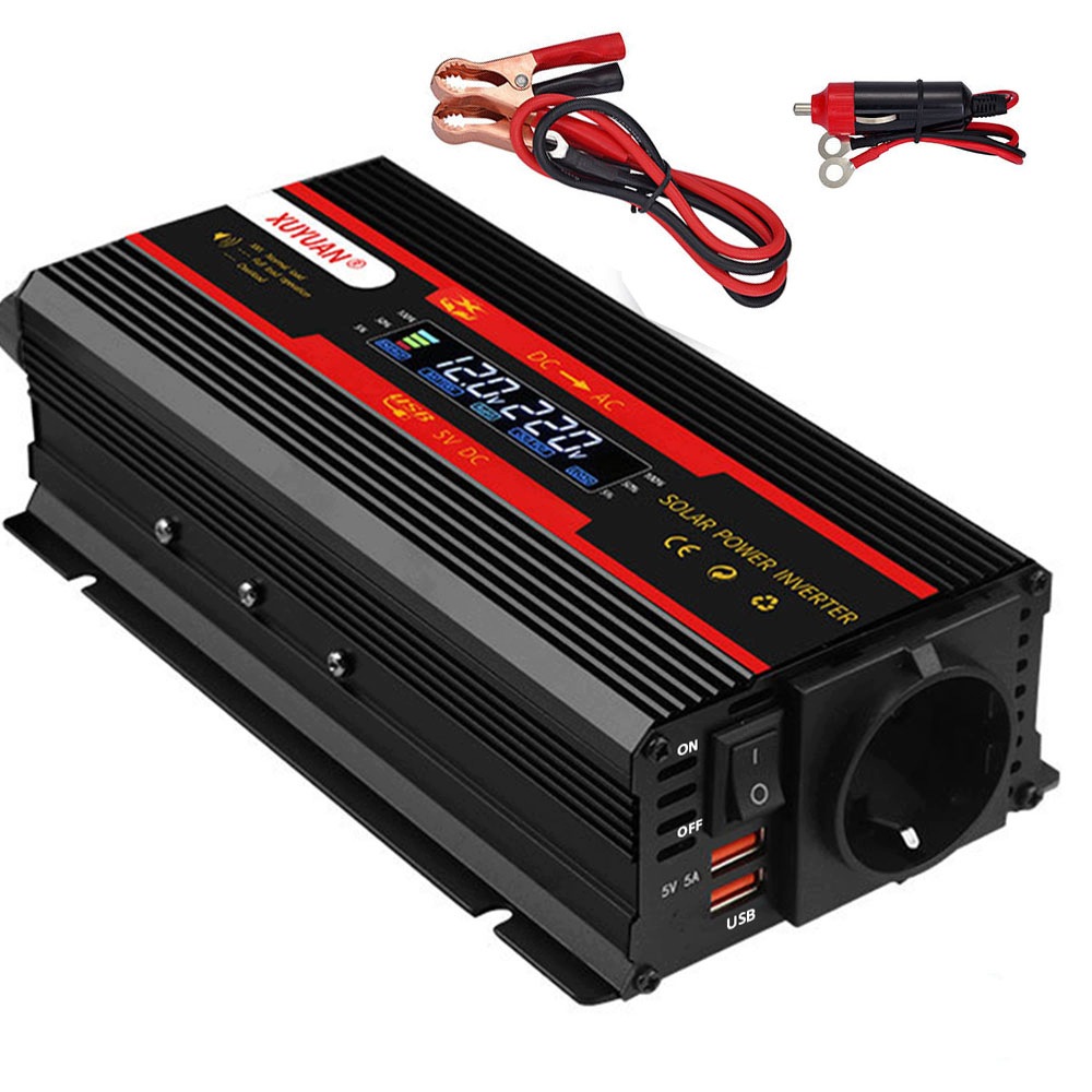 Przetwornica napięcia 2000 W 12 V/24 V na 220 V, falownik