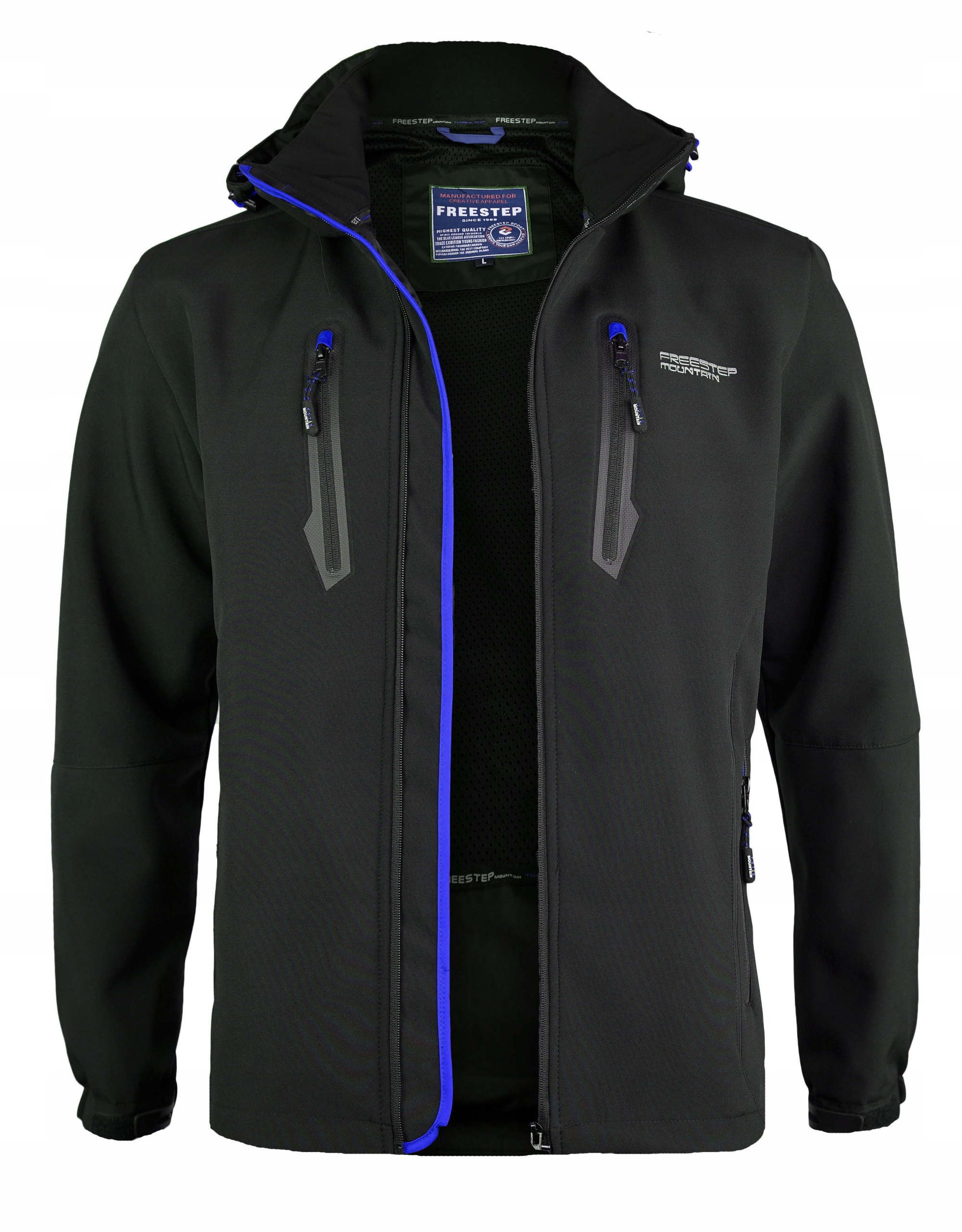 

Męska Kurtka Jesienna Softshell Czarna WX007 XXL