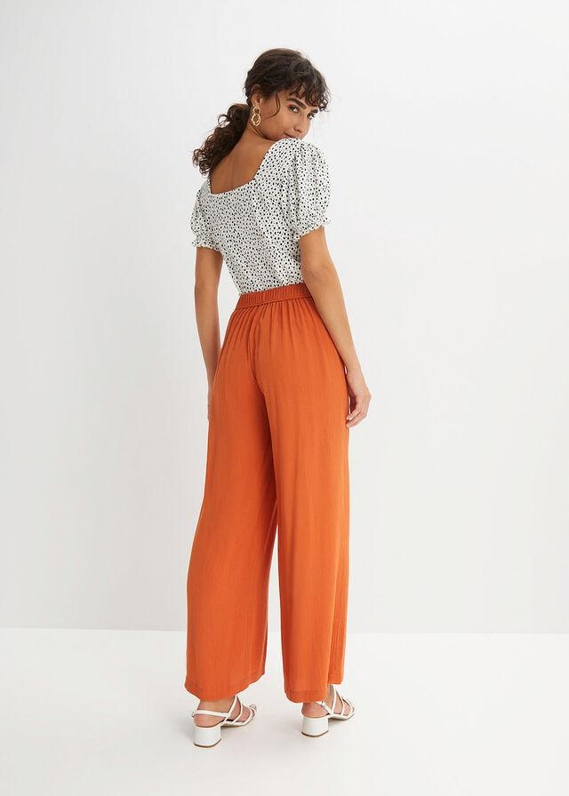 SPODNIE Z EFEKTEM ZAŁOŻENIA KOPERTOWEGO 44 Rozmiar 44