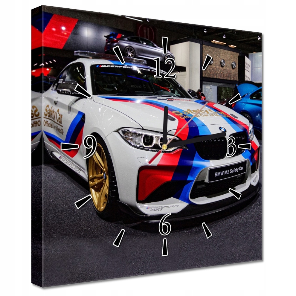 

Zegary ścienne 30x30 Bmw Samochód Zegar