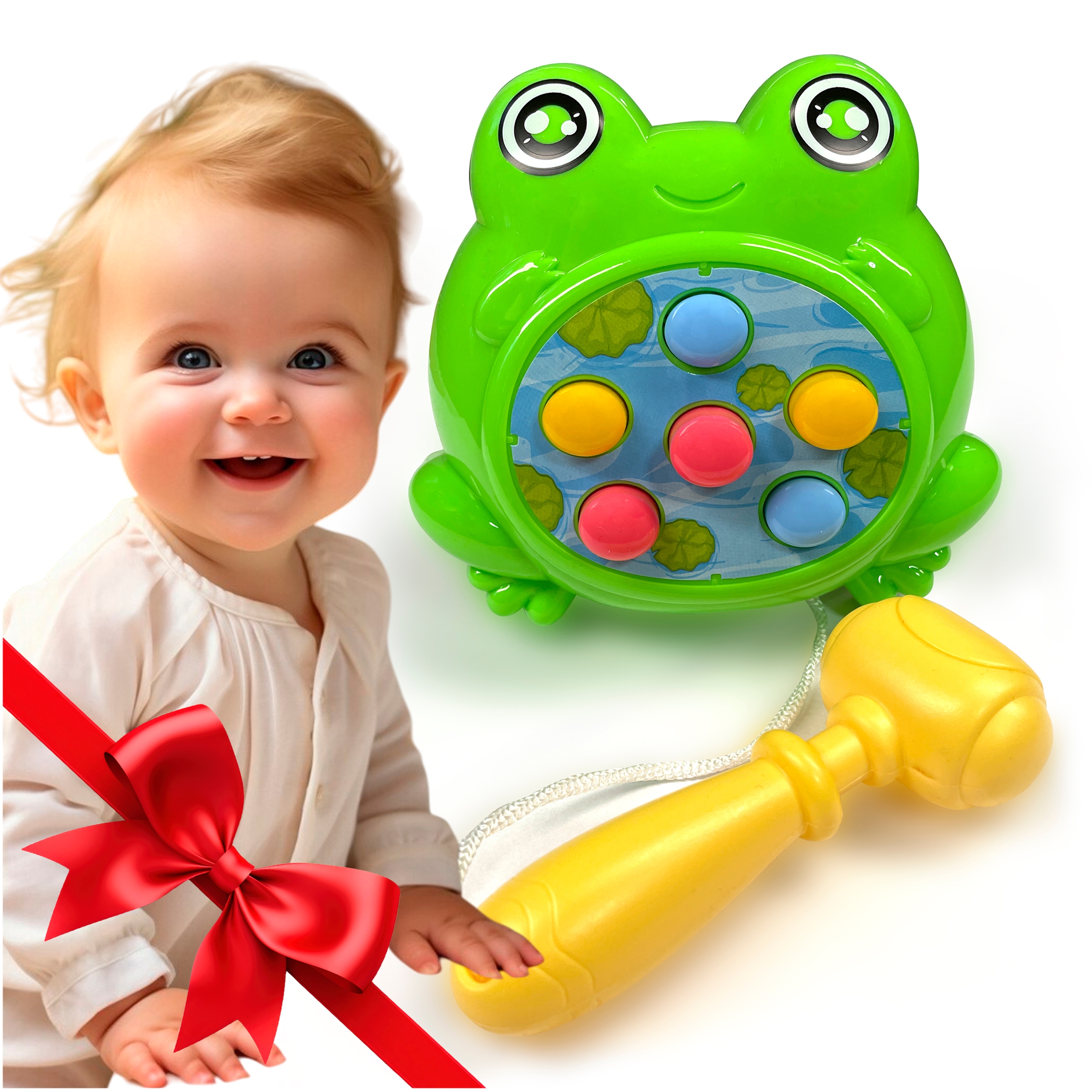 GRA ZRĘCZNOŚCIOWA - ZBIJANKA ŻABKA ŚWIATŁO i DŹWIĘK