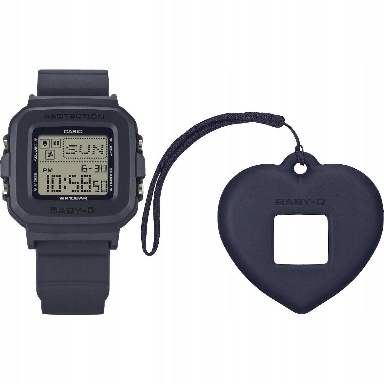 Dámské hodinky Casio Baby-G BGD-10KH-2CER, černý řemínek