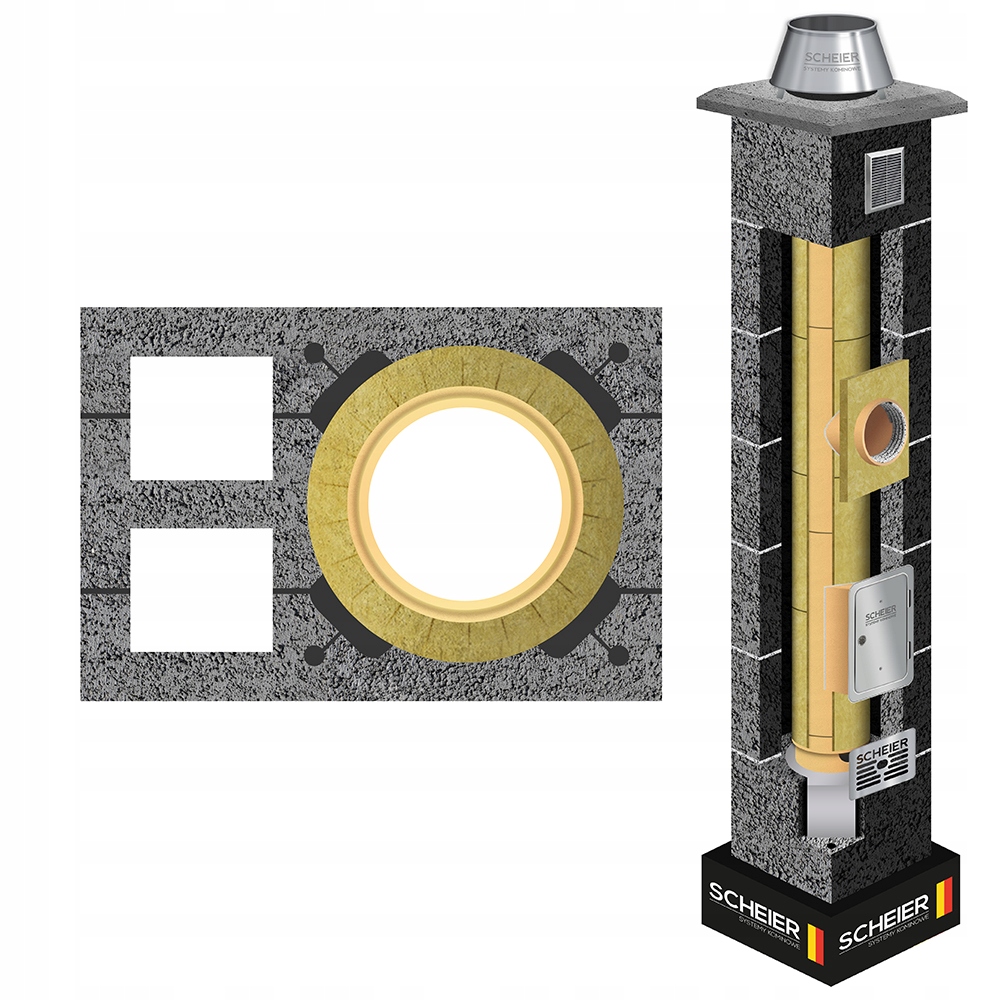 Keramický systémový komínový systém 200 6 m