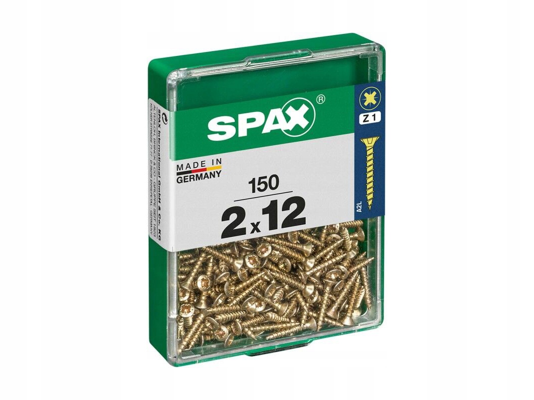 Wkręty do drewna SPAX M / SPAX 2 X 12 Główka Stożkowa PZ (150) Blister ...