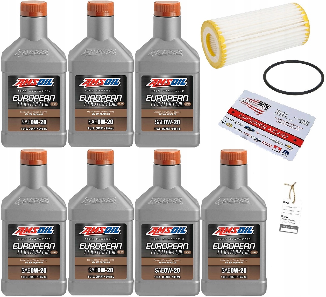 AMSOIL 0W20 6,6L + FILTR A3 QUATTRO 19-20,22 2,0