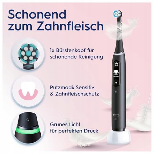 ORAL-B IO Series 6 Plus Electric Toothbrush Set 4 Heads 5 Modes Travel Case — miniatura 4
