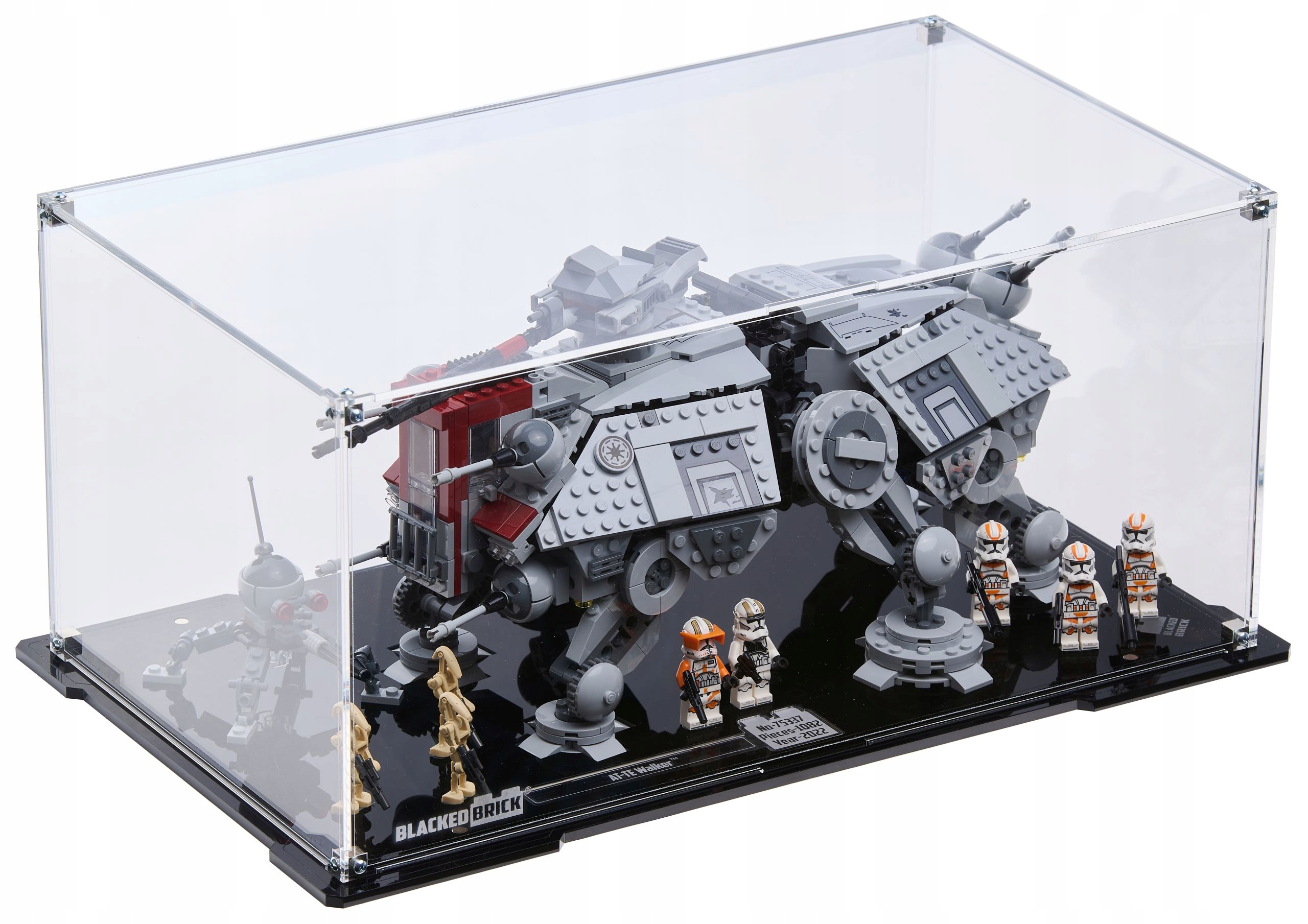 Vitrína Blacked Brick pre Lego 75337 Star Wars – kráčajúci stroj At-te