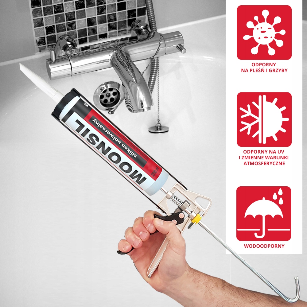 Universum Moonsil Silikon uniwersalny bezbarwny mleczny 280ml Kod producenta brak