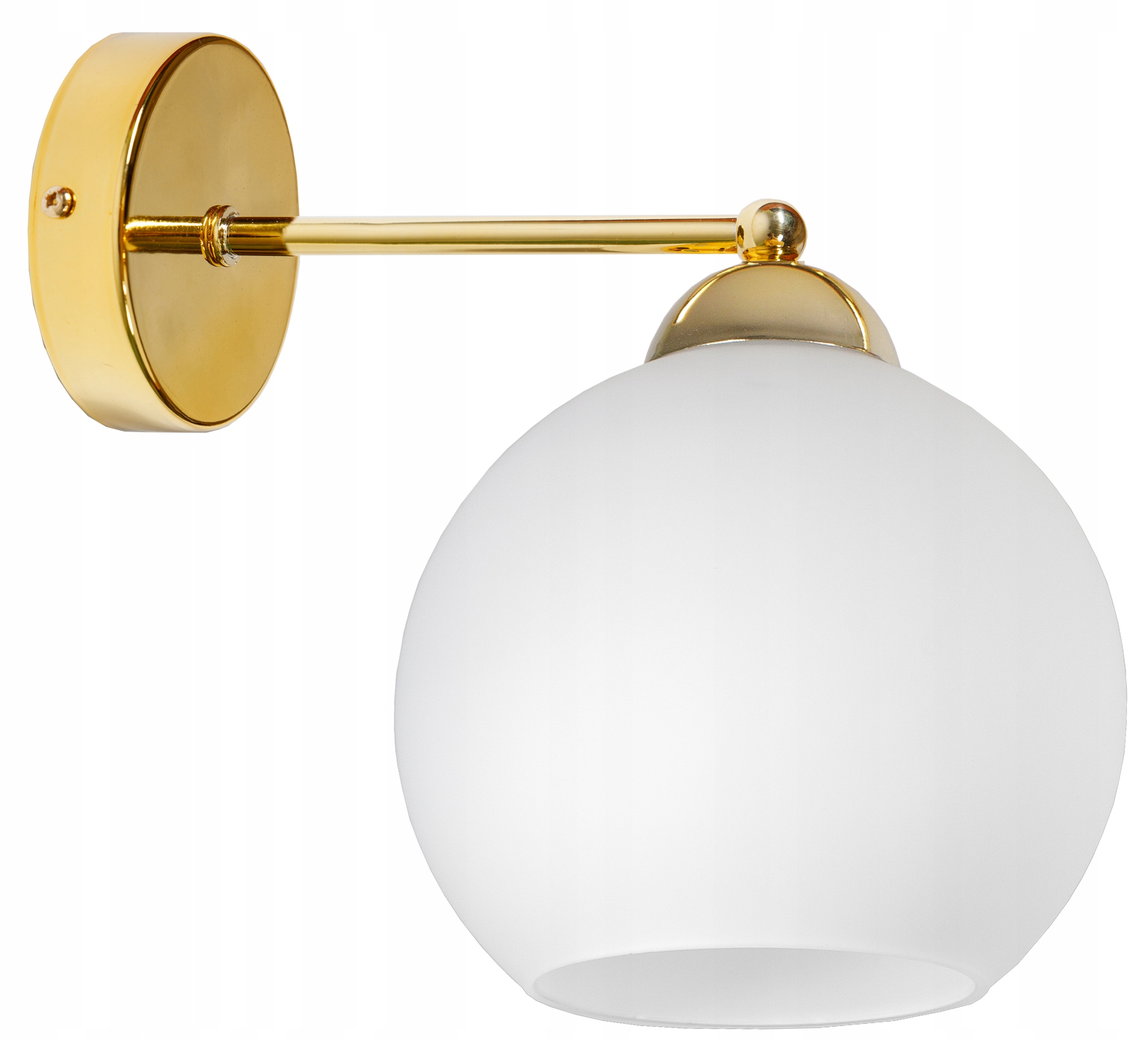 

Złota Lampa Kinkiet Ścienny Szklana Kula Loft Led