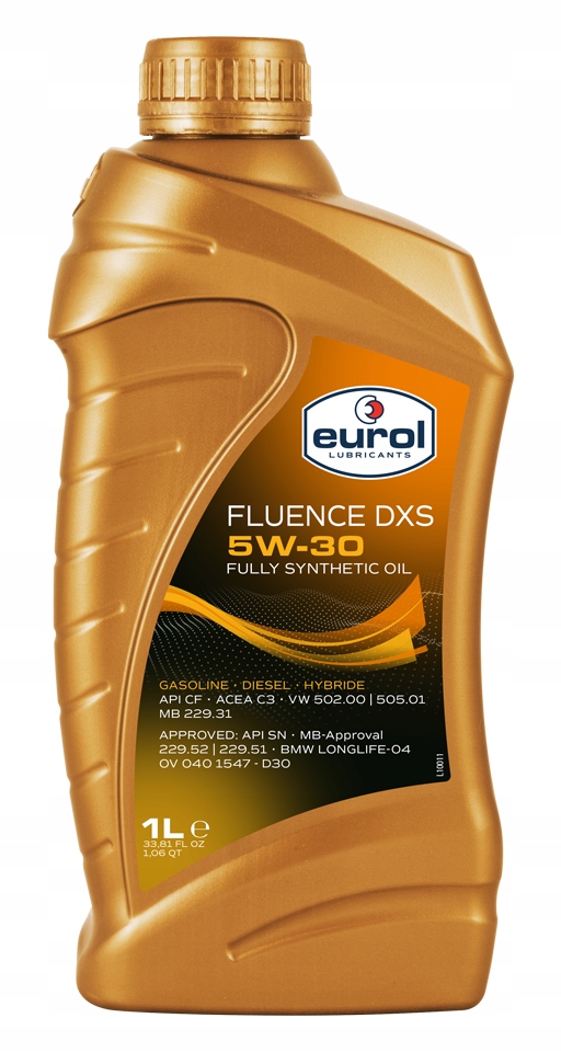 

Eurol Fluence Dxs 5W30 1L LL04 DEXOS2 Vw 505.01