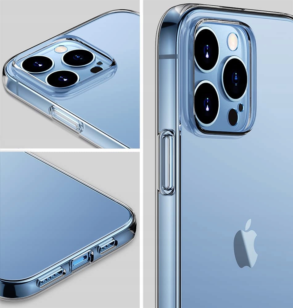 ETUI PRZEZROCZYSTE +SZKŁO na IPHONE 13 PRO MAX 2MM Stan opakowania oryginalne