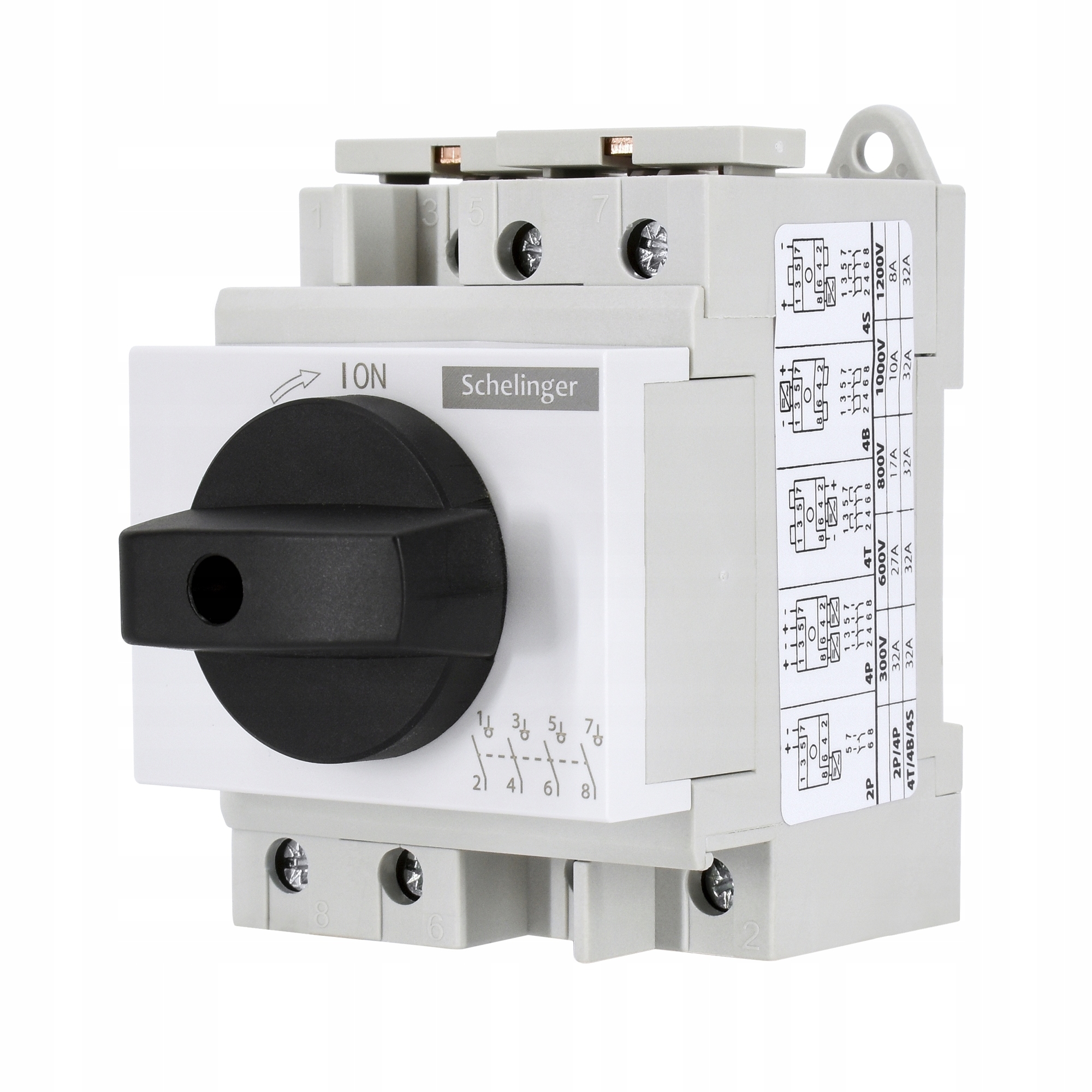 Schelinger Rozłącznik izolacyjny 4P 1200V 32A