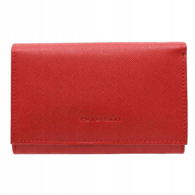 Peterson peněženka z pravé kůže červená Ptn RD-22-GCLS-RED dámská