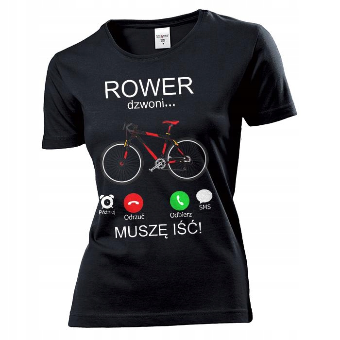 

Koszulka damska Muszę Iść Rower Dzwoni L