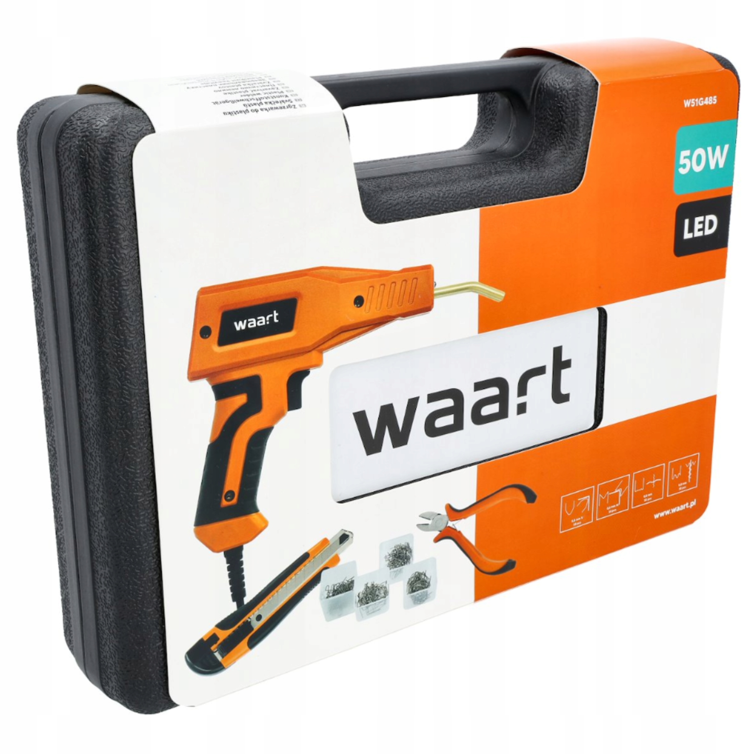 Svářečka Plastů 50W Svařovací stroj Sešívačka Páječka Led Set Waart